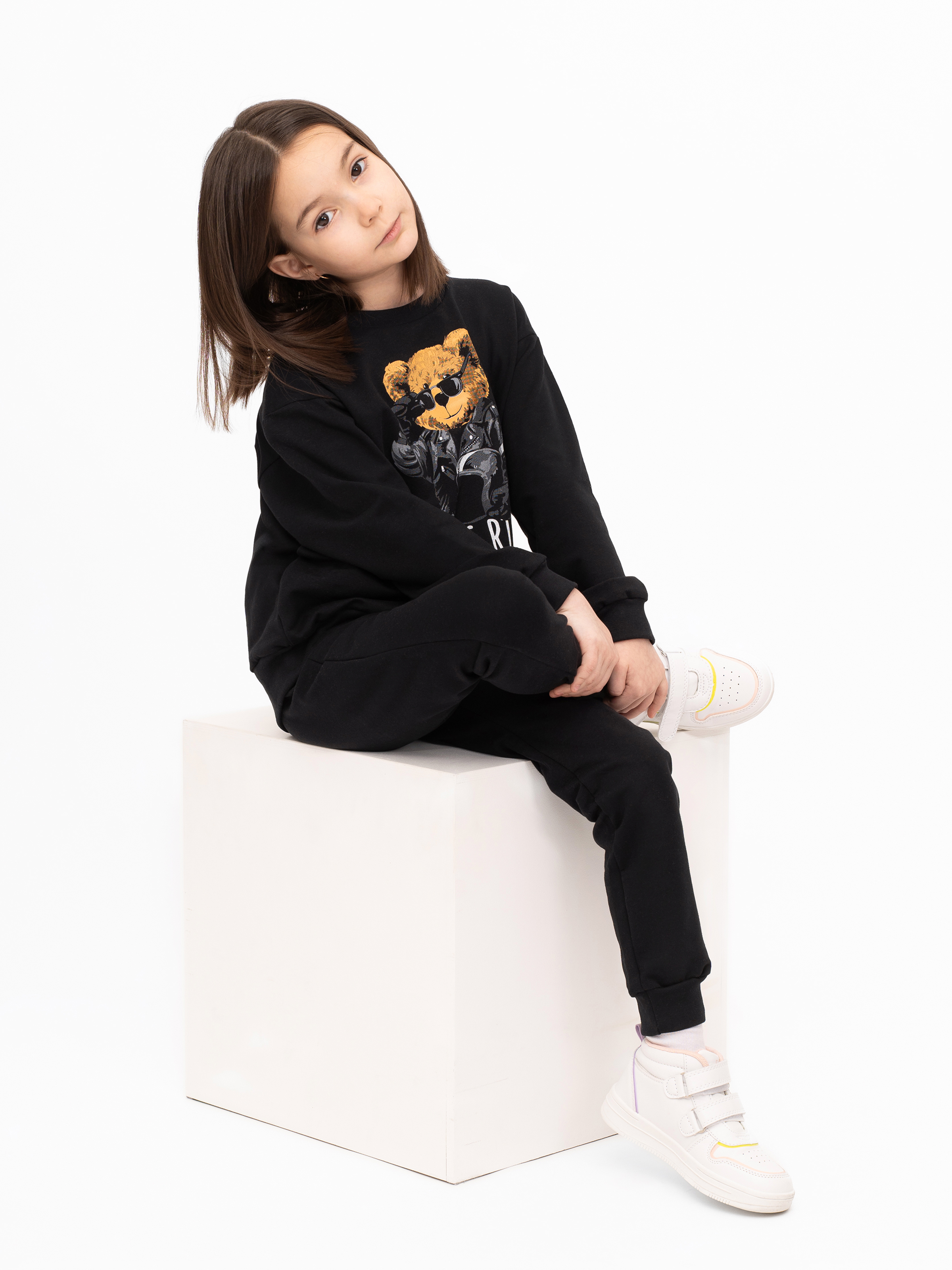 Костюм Утенок 7045г черный тедди байкер - фото 50