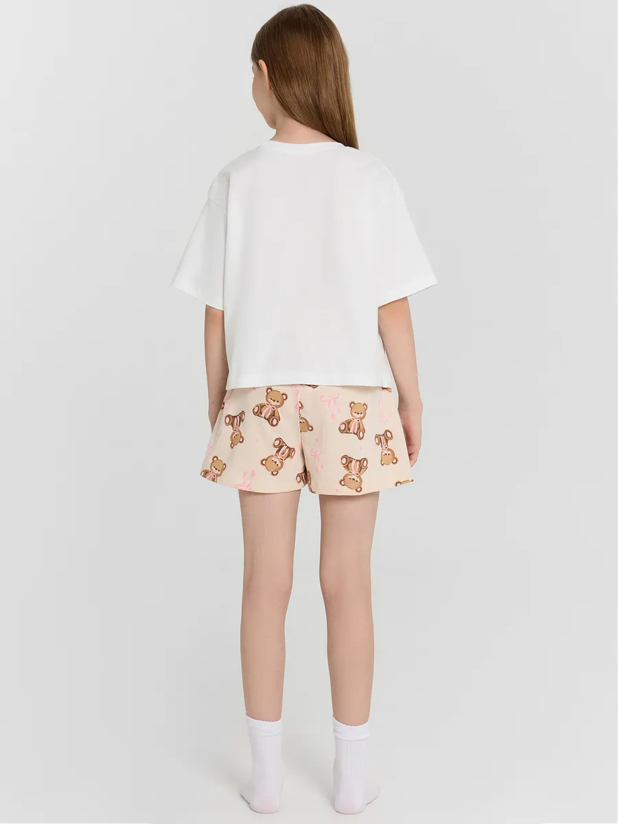 Пижама Mark Formelle (Марк Формэль) 567750/белый +мишки на пудровом - фото 3