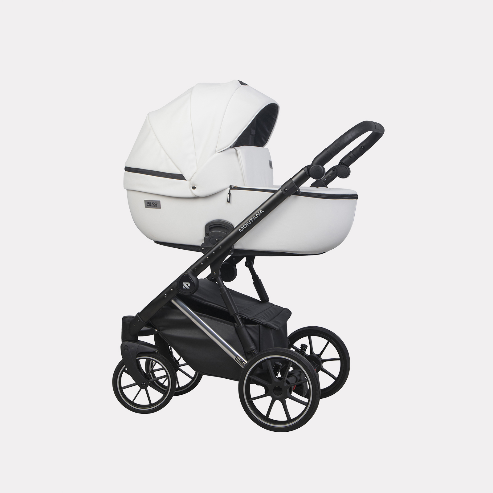 Коляска 2в1 Riko Basic Montana Premium Silver - фото 2