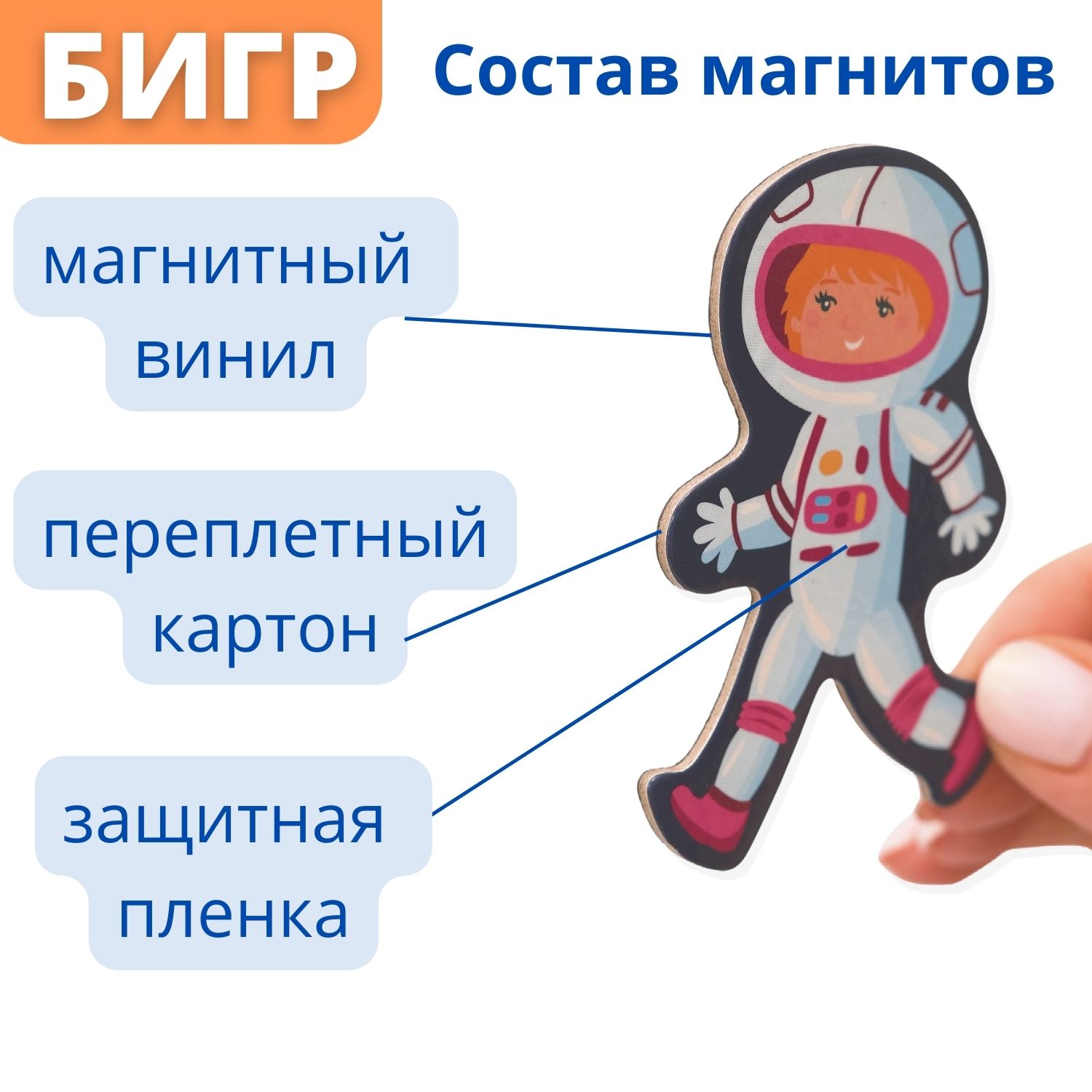Магнитная игра в дорогу Бигр Космос развивающая обучающая УД77 - фото 8