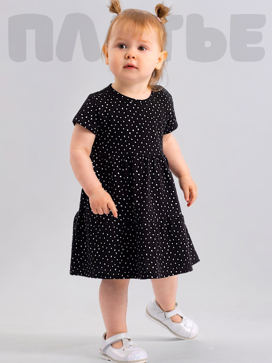 Платье Linas baby 1759-15 Черный - фото 2