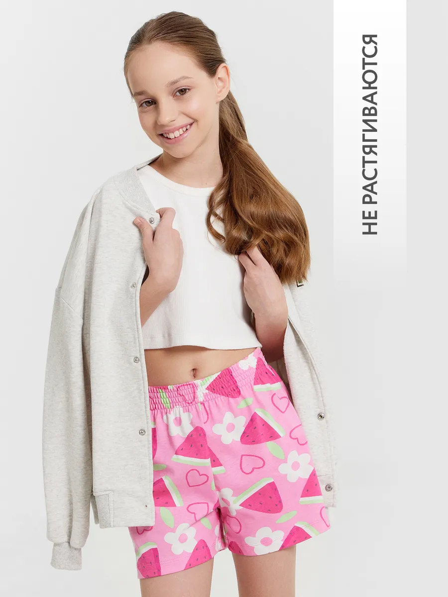 Шорты Mark Formelle (Марк Формэль) 137726/фрукты на розовом саше - фото 7