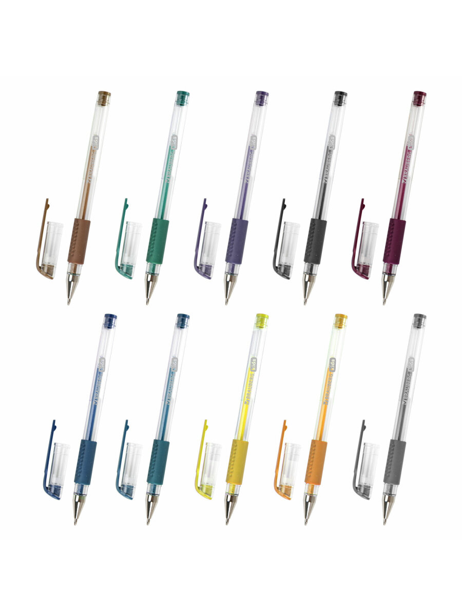 Ручка гелевая Brauberg 50 шт. - фото 19