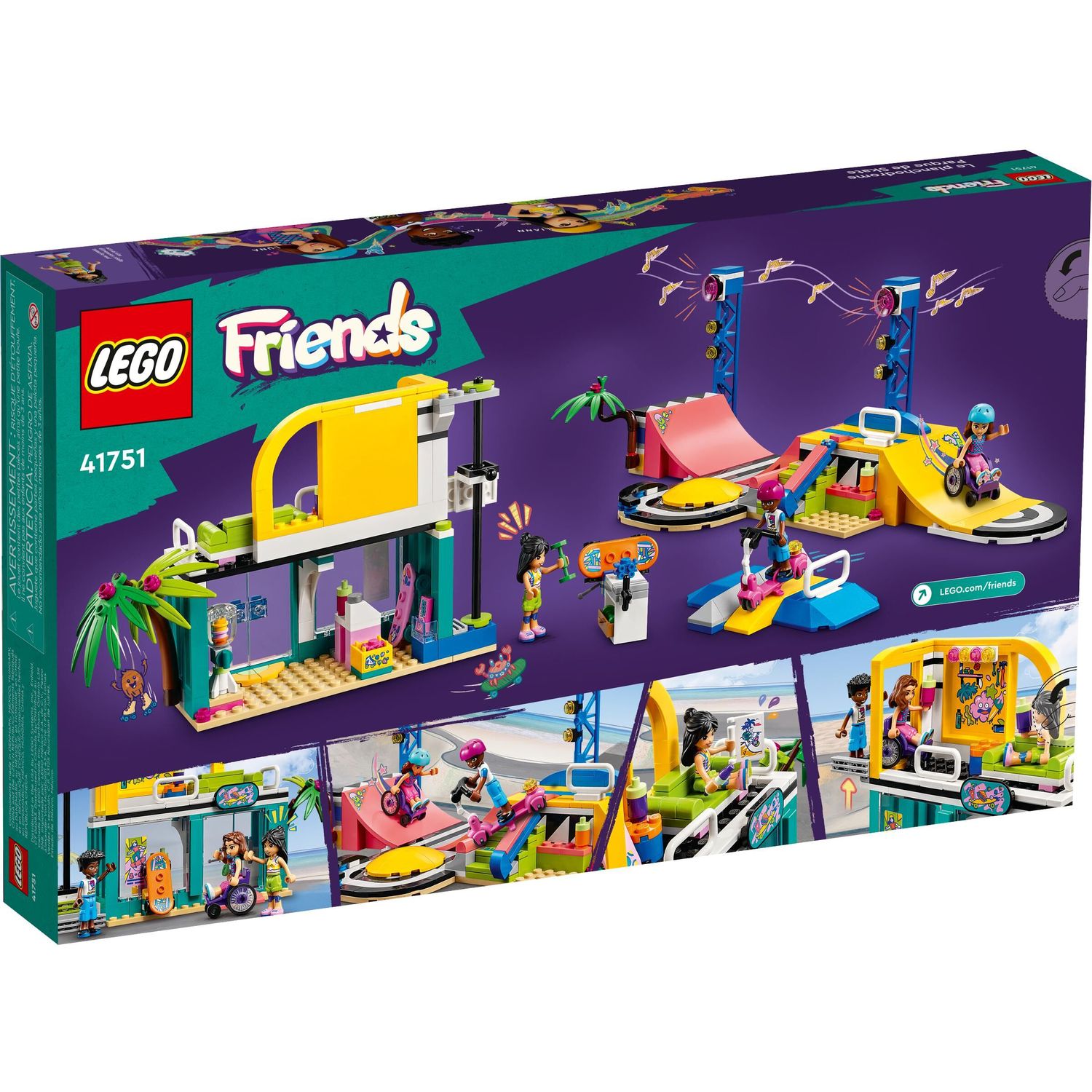 Конструктор LEGO Friends Скейт-парк 431 дет. - фото 9