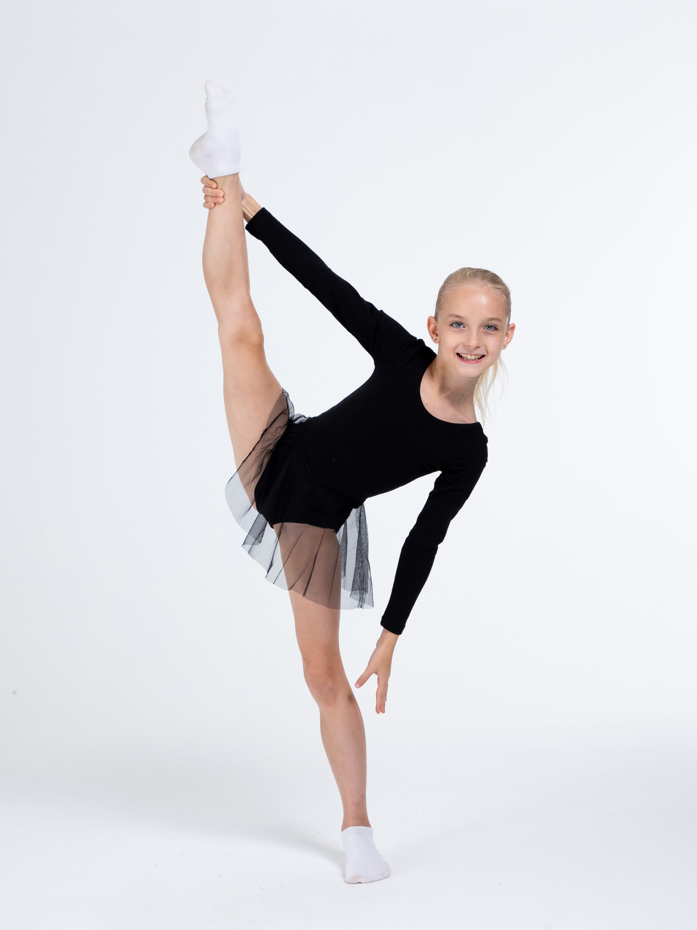 Купальник гимнастический STELLA MODA 26403._черный - фото 2