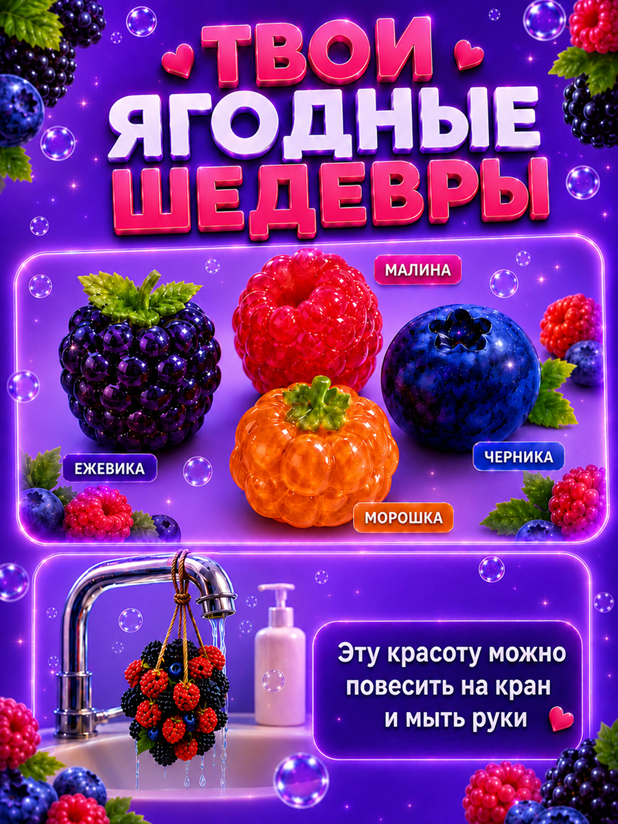 Набор Master IQ2 Ягодки мыло - фото 3