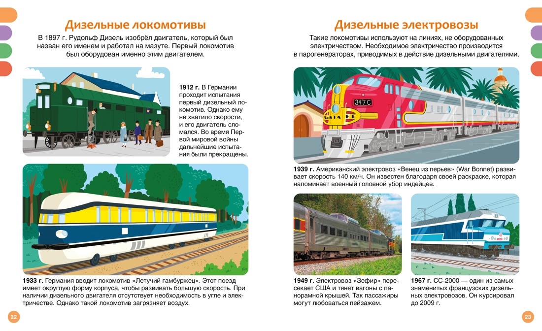 Книга Махаон ТПЭ Симон Ф Буэ М Поезда и железные дороги - фото 8