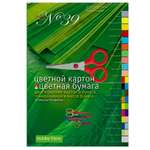 Цветная бумага, цветной картон Hobby Time 30 лист.
