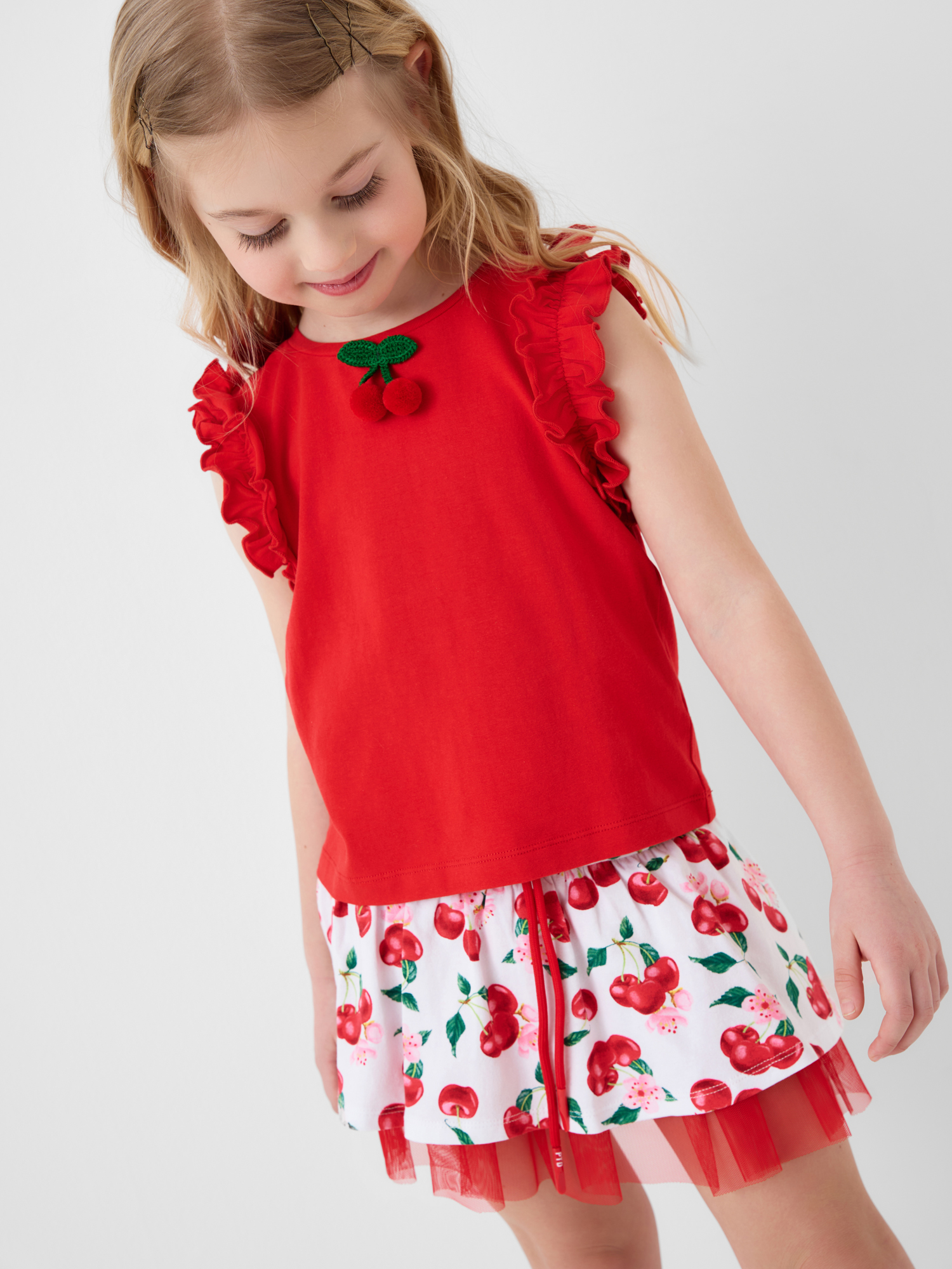 Футболка и юбка-шорты PlayToday 12622373 - фото 1