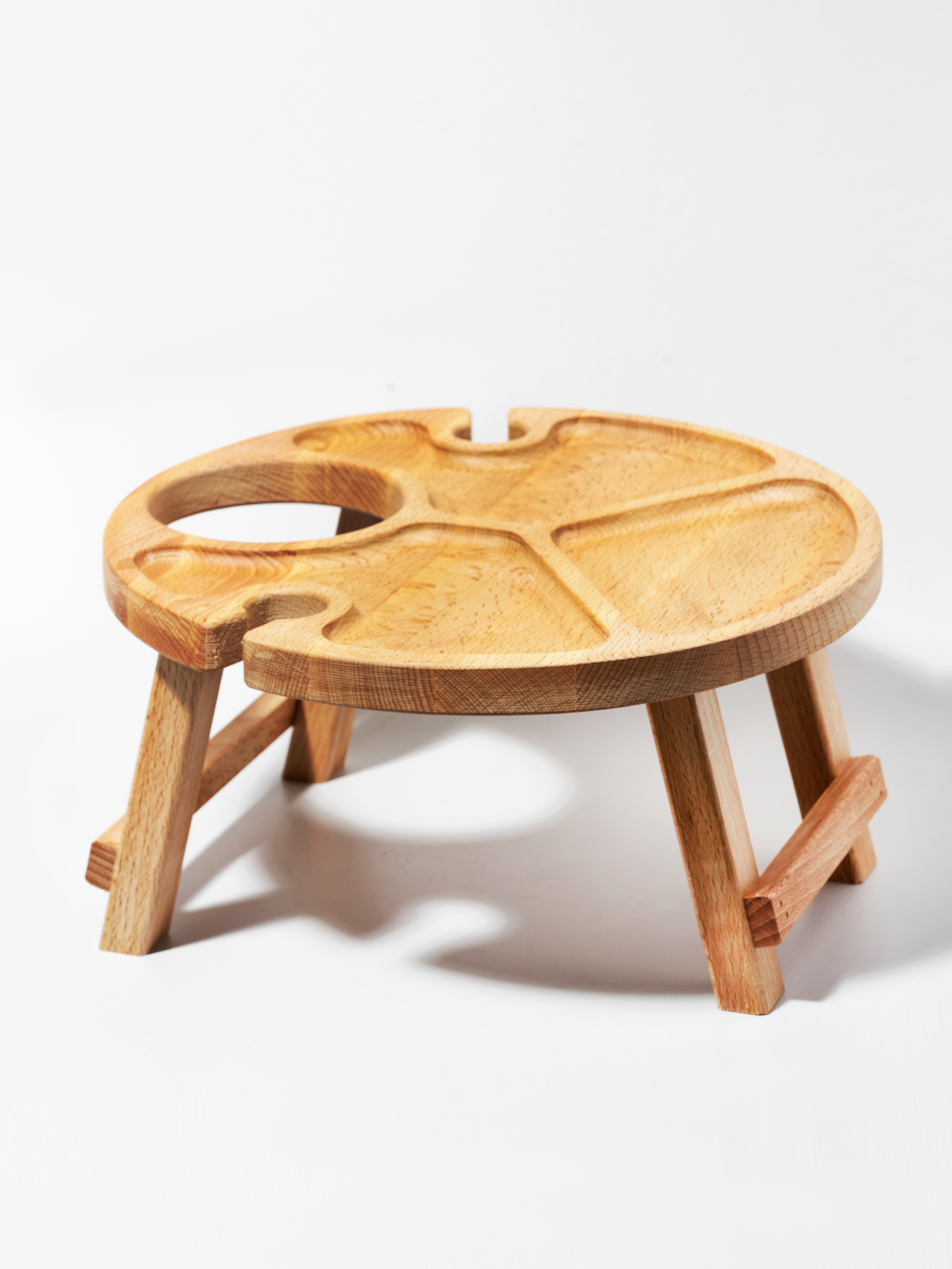 Винный столик Plates and More деревянный - фото 2