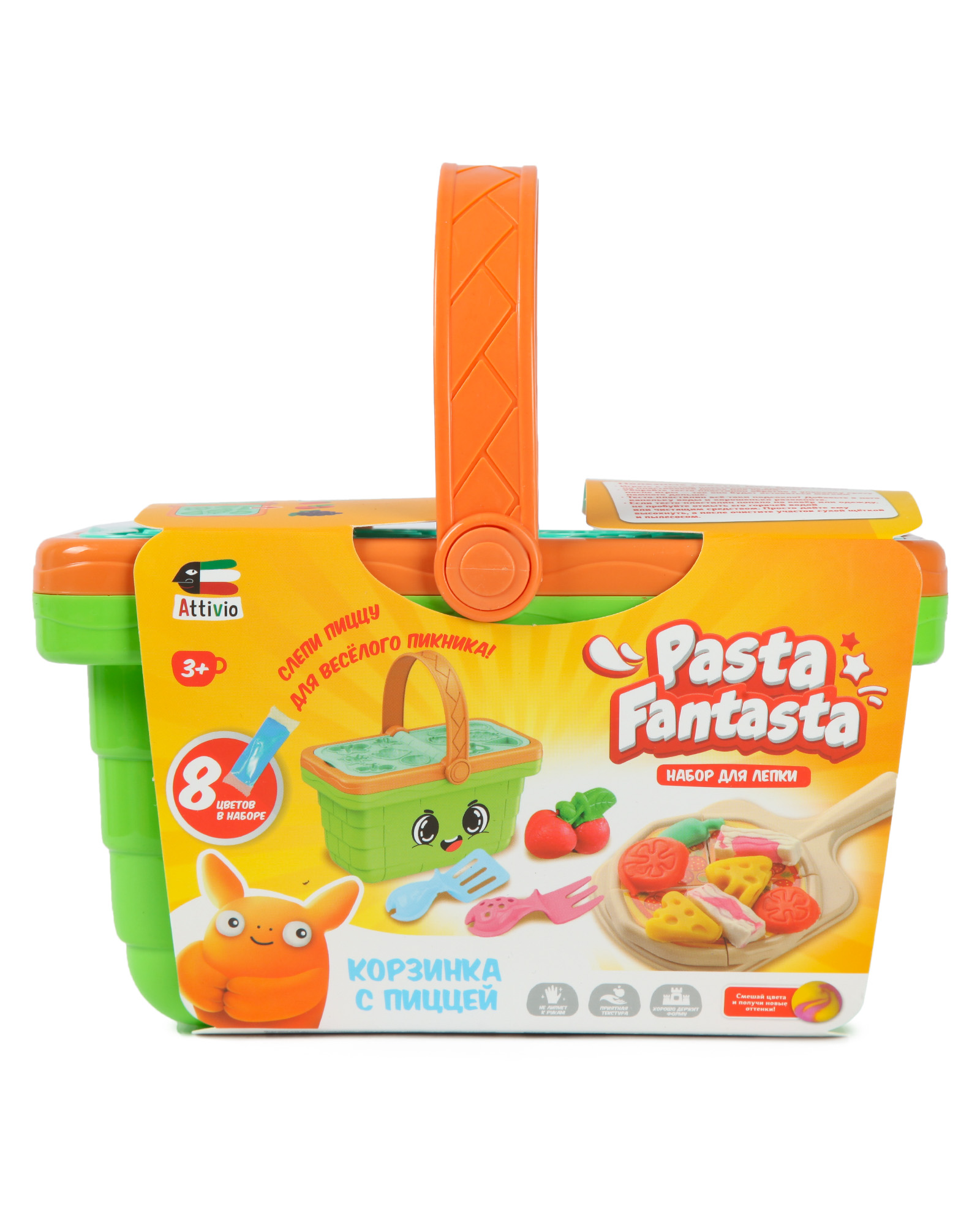 Тесто для лепки Attivio Пикник Готовим пиццу 8 цв. - фото 7