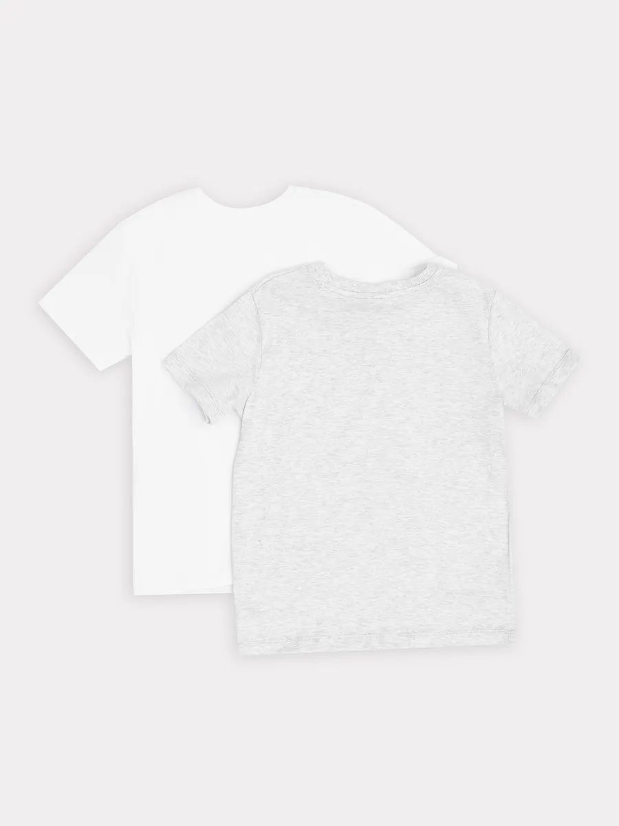 Футболка 2 шт Mark Formelle (Марк Формэль) 113379-2/белый +серый меланж 4306-А - фото 13