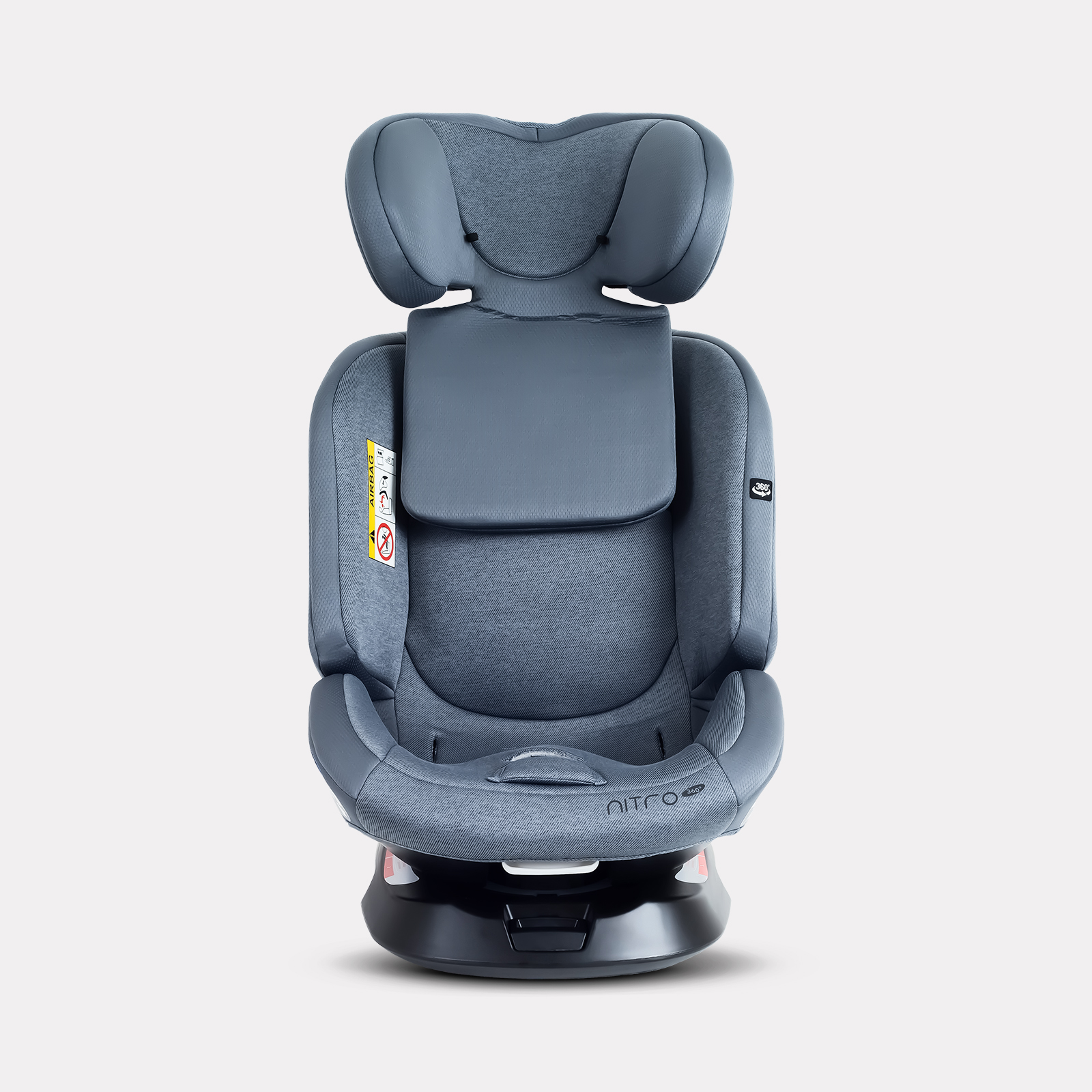 Автокресло Rant Nitro new isofix Isofix 0+/1/2/3 (0-36 кг) серый - фото 6