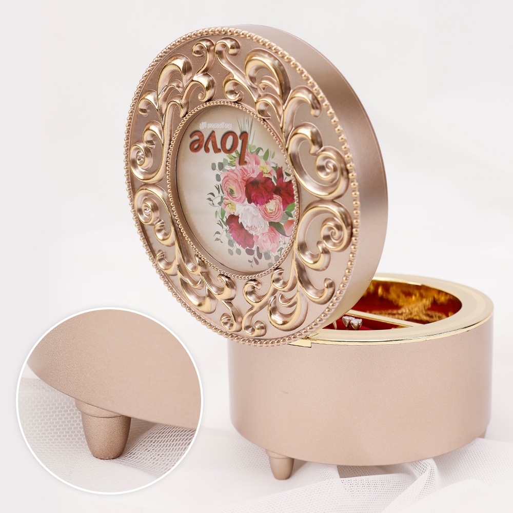 Детская Шкатулка музыкальная TIPTOPOLIS Круглая коричневая - фото 7