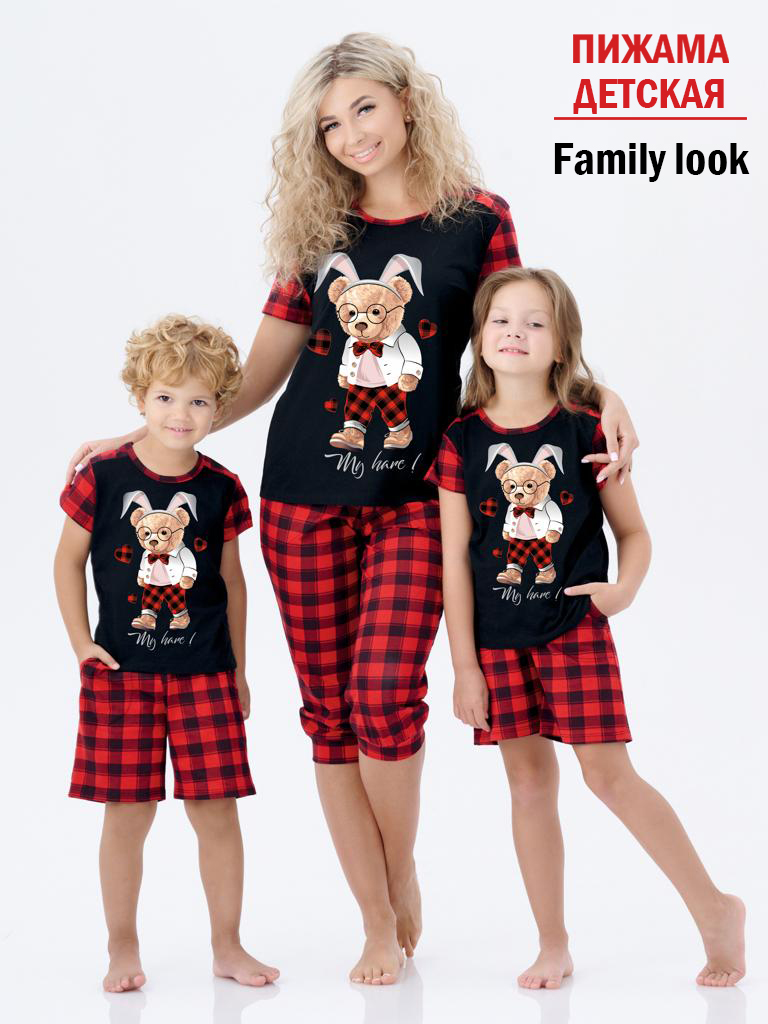 Пижама КрутышОк Т-030 черный, красный - фото 10