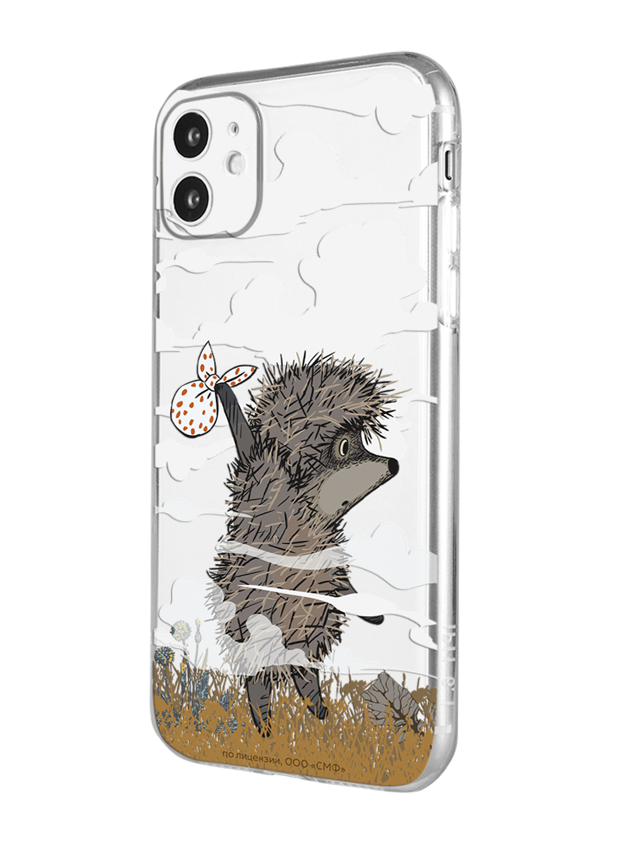 Силиконовый чехол Mcover для смартфона Apple iPhone 11 Союзмультфильм Ежик в тумане и дымка - фото 1