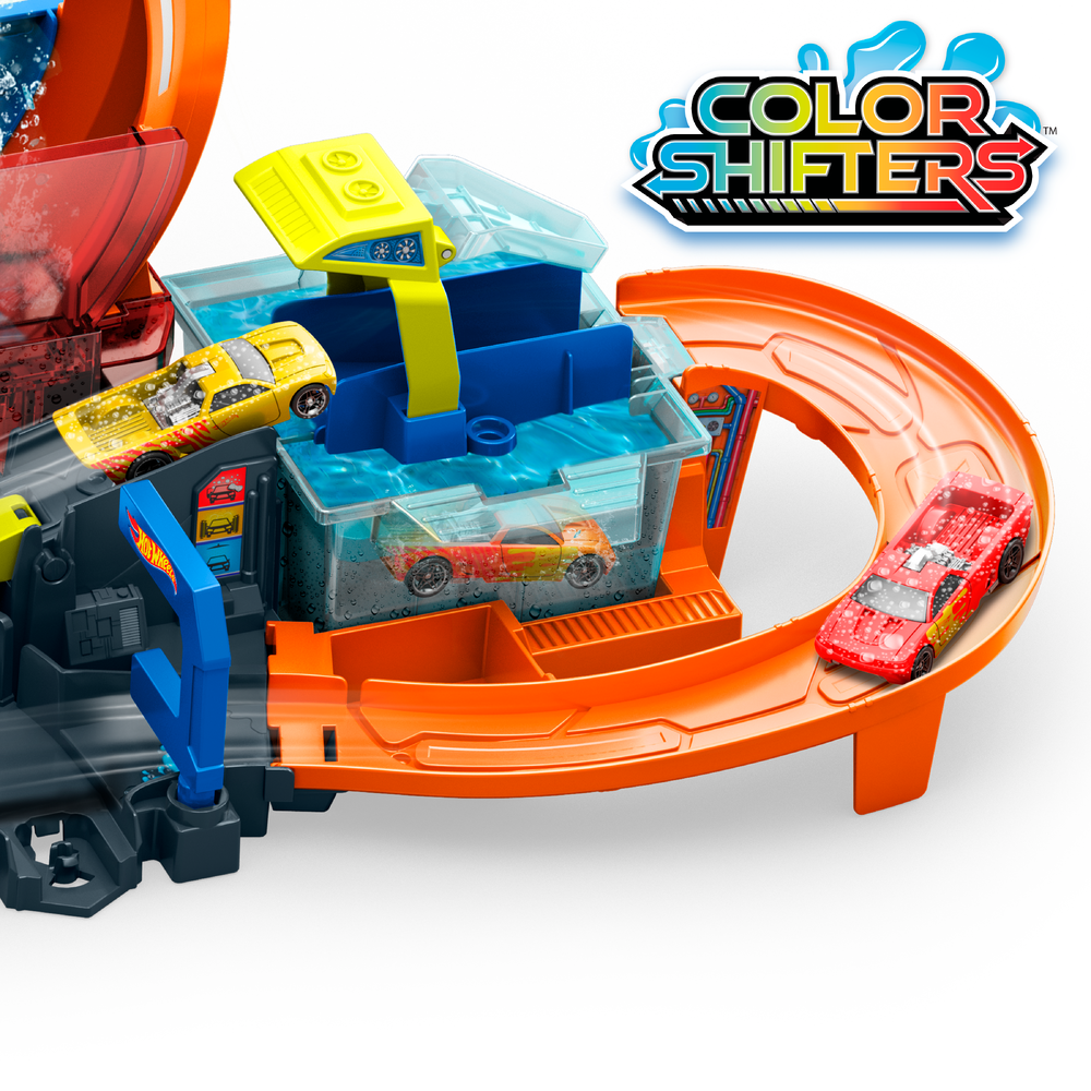 Автомойка Hot Wheels City Mega Loop Car Wash JHL97 - фото 14