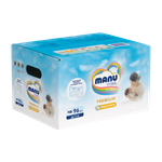 Подгузники MANU Premium для новорожденных NB (до 5 кг) 96 шт.