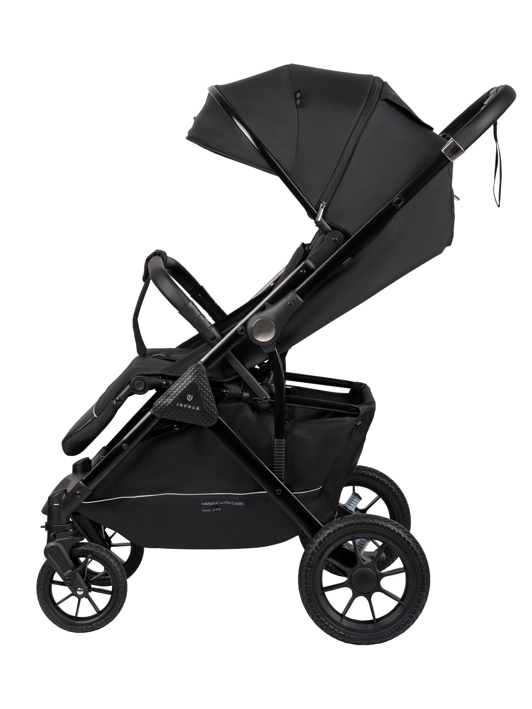 Коляска прогулочная JOVOLA Magma Plus черный - фото 18