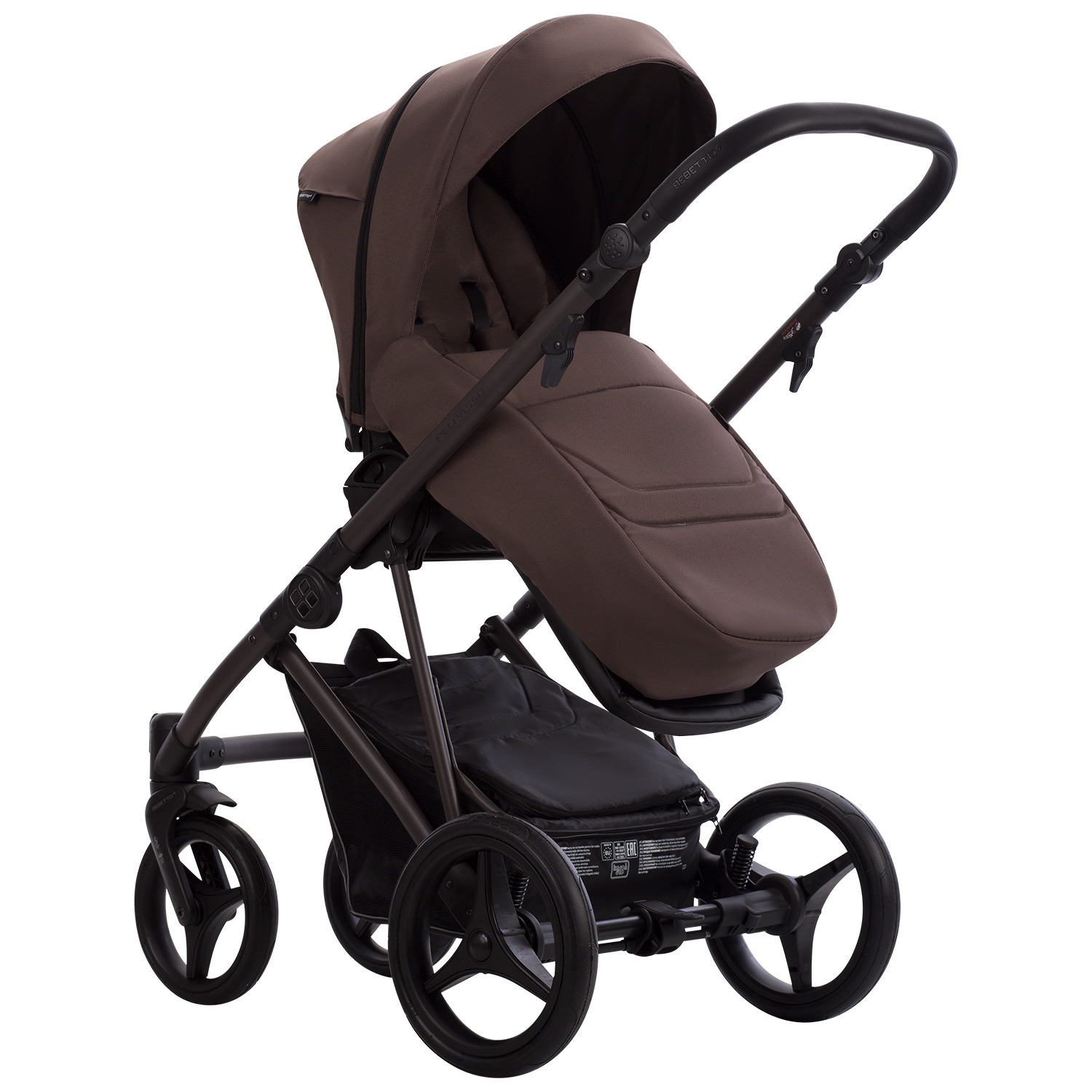 Коляска 2в1 Bebetto Pelpasso 06 Brown коричневый - фото 5