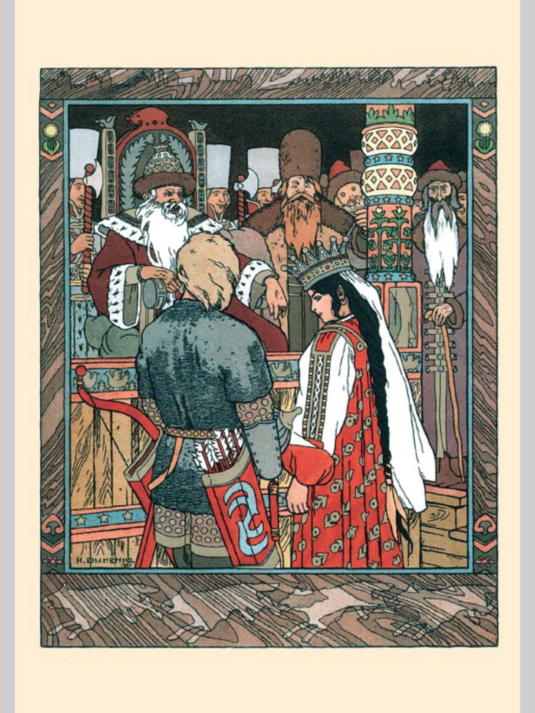 Набор открыток Белый город Иван Билибин Иллюстрации к русским сказкам - фото 4