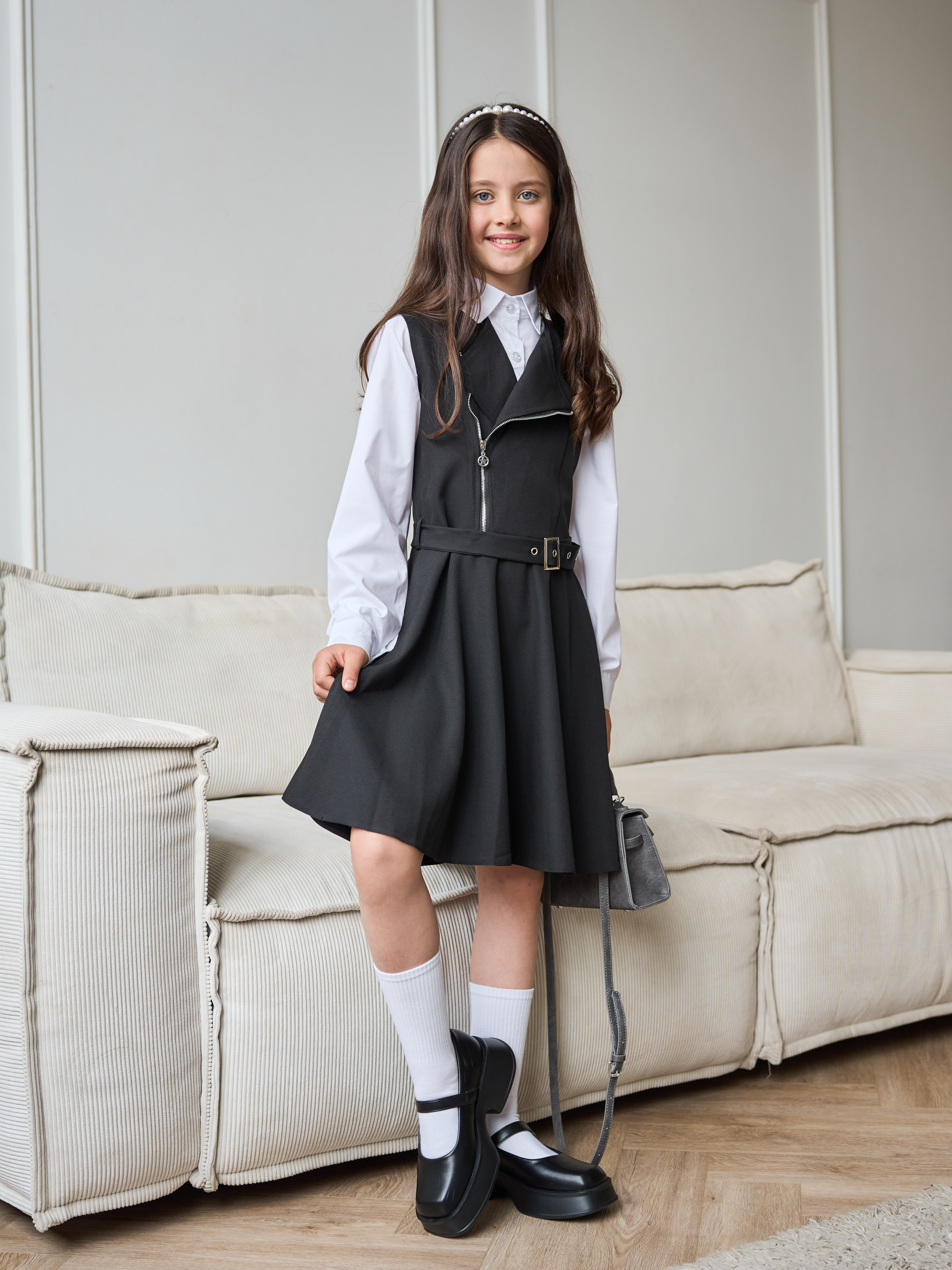 Сарафан СИНЯЯ МОДА W9804C-G39 - фото 7