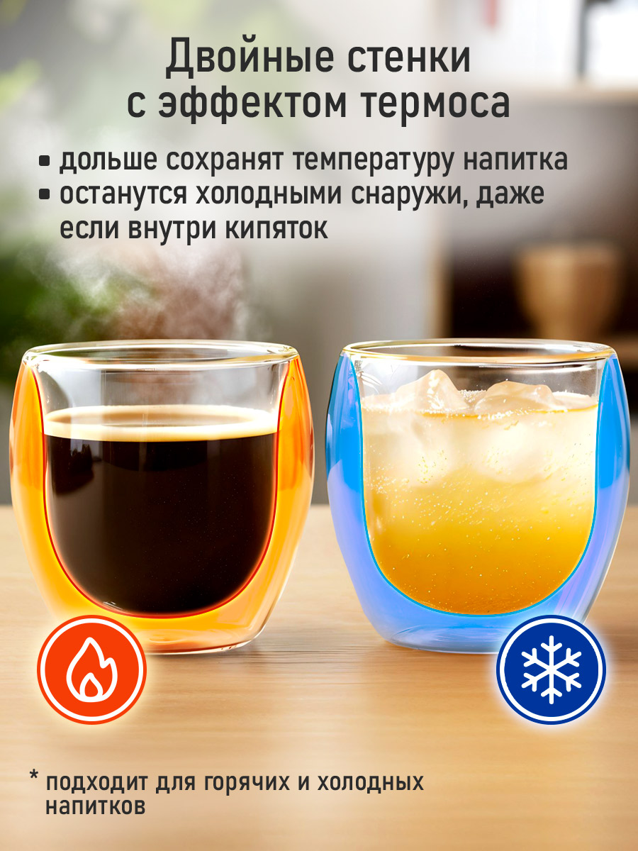 Прозрачные стаканы MARTA MT-GD3905C - фото 6