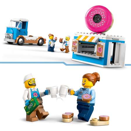 Конструктор LEGO City Грузовик для пончиков блочный