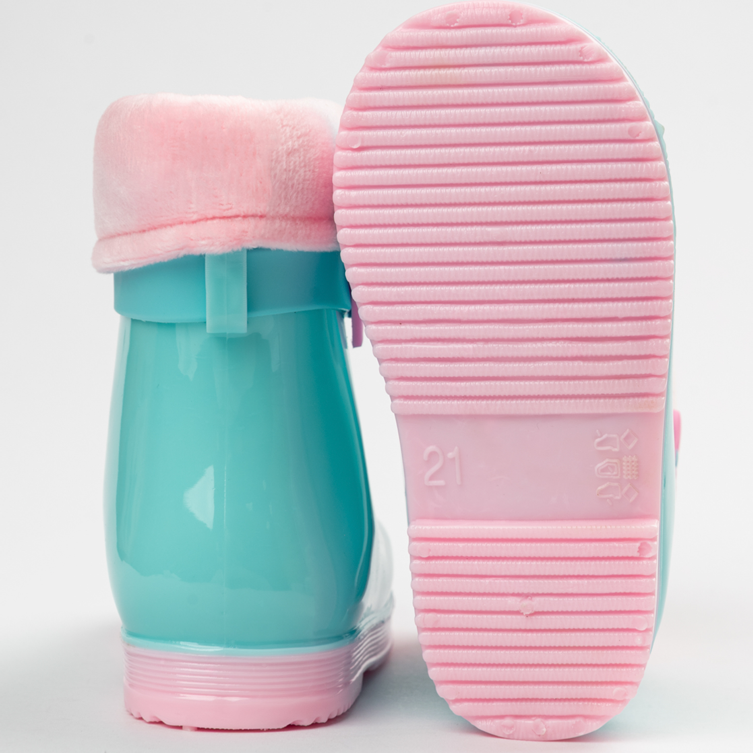 Резиновые сапоги TikkaGo 8U03_2433-1_biruza-pink - фото 8