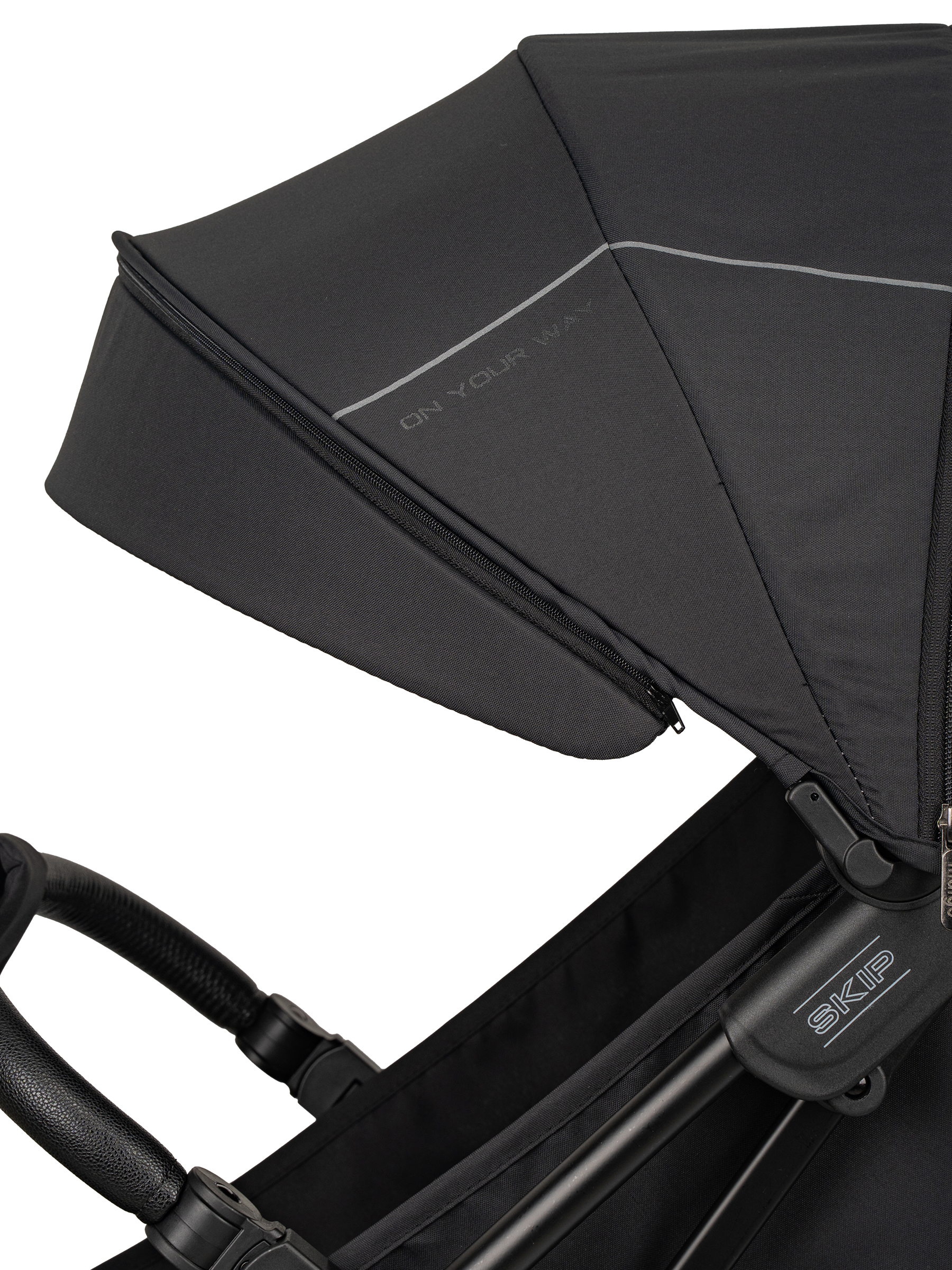 Коляска прогулочная Indigo Skip для путешествий, черный черный - фото 21