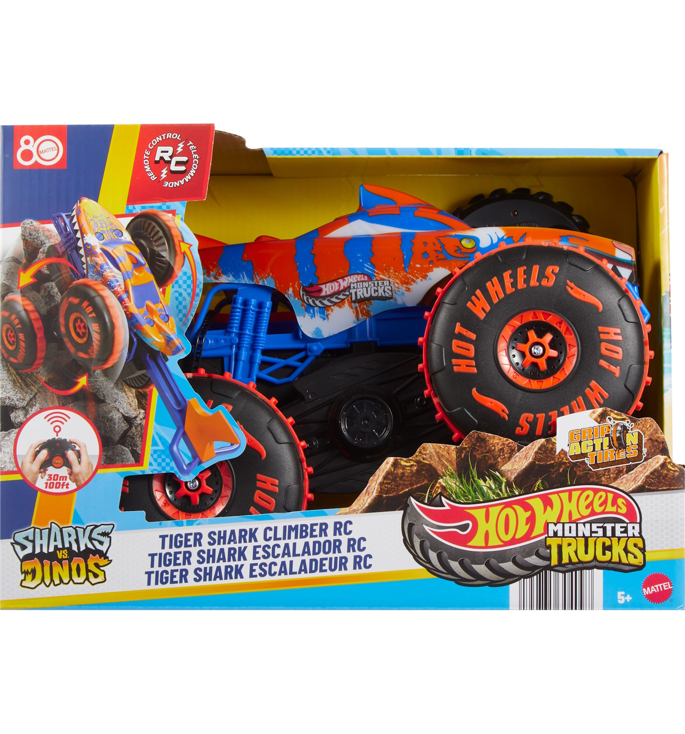 Монстр-трак РУ Hot Wheels Тигровая акула - фото 9