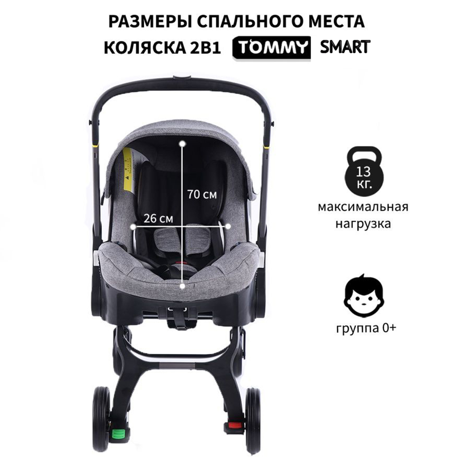Коляска трансформер TOMMY Smart - фото 12
