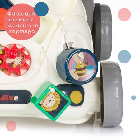 Ходунки - каталка с игровым столиком Babyhit Multi Toy grey