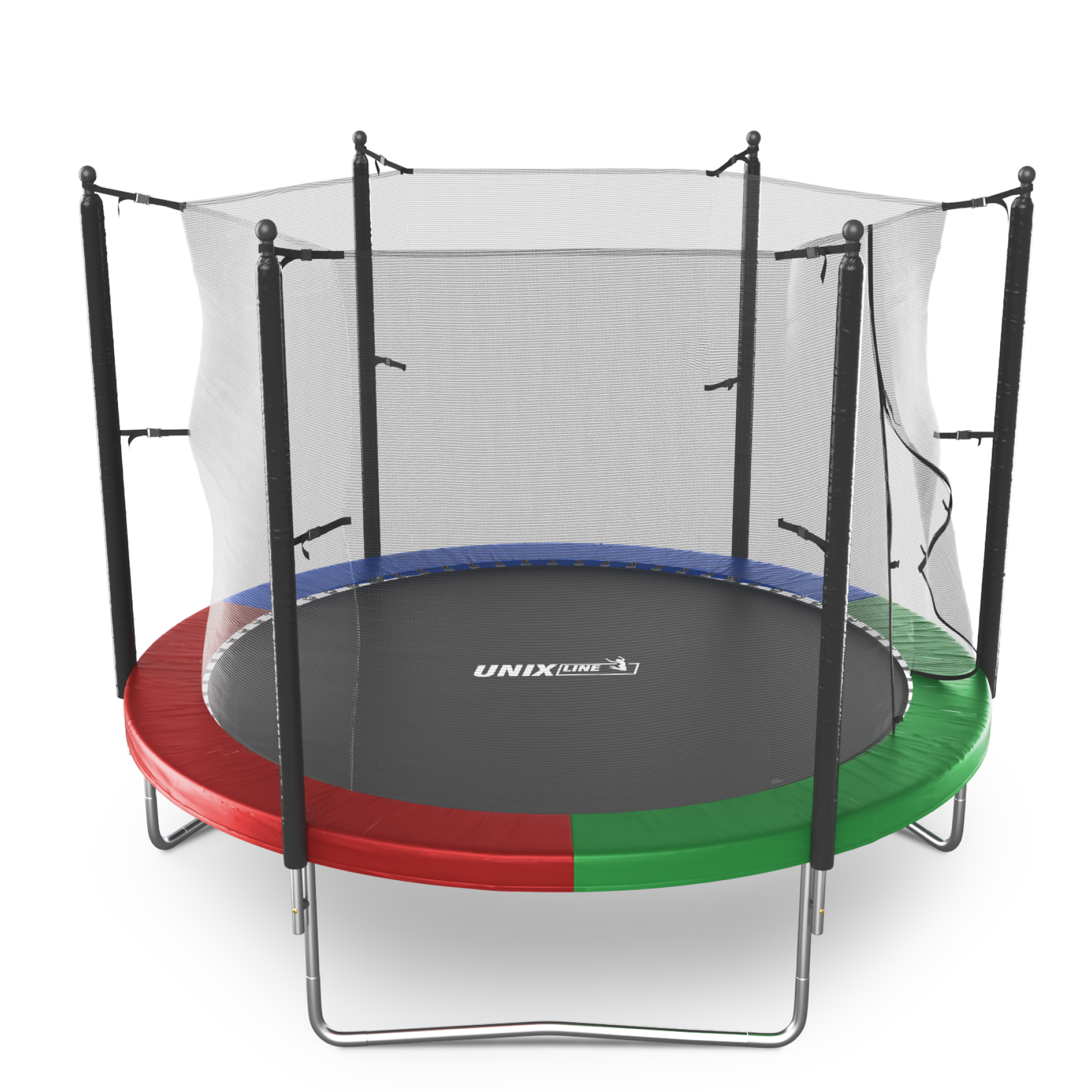 Батут каркасный Simple 10 ft UNIX line Color с внутренней защитной сеткой общий диаметр 305 см до 140 кг - фото 18