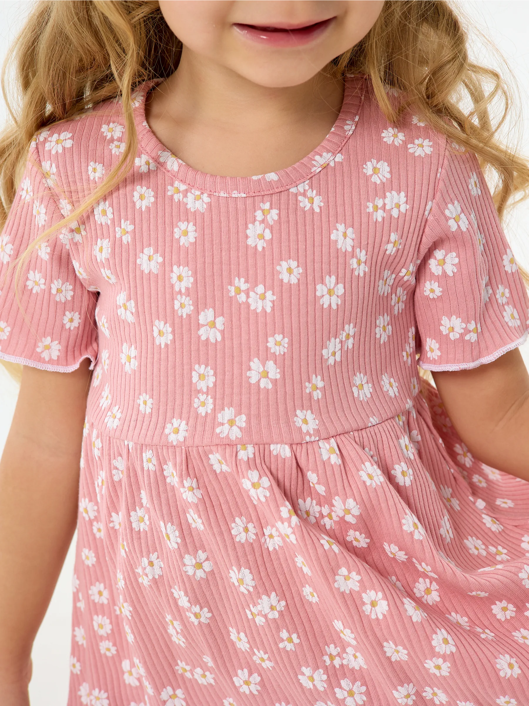 Платье YAXX 007--Платье ромашка/пудровый (Л) - фото 2