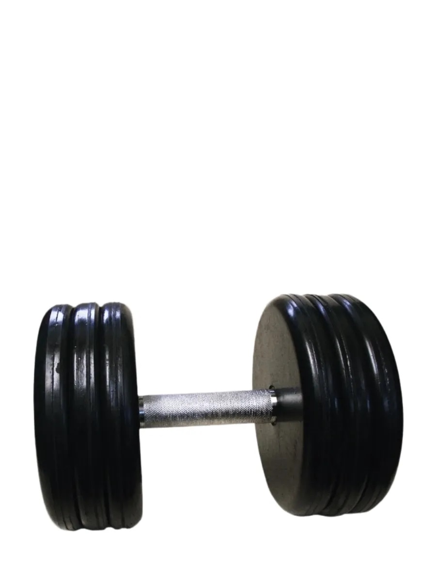 Гантель MbBarbell Классик с вращающейся ручкой хром 32 кг - фото 4