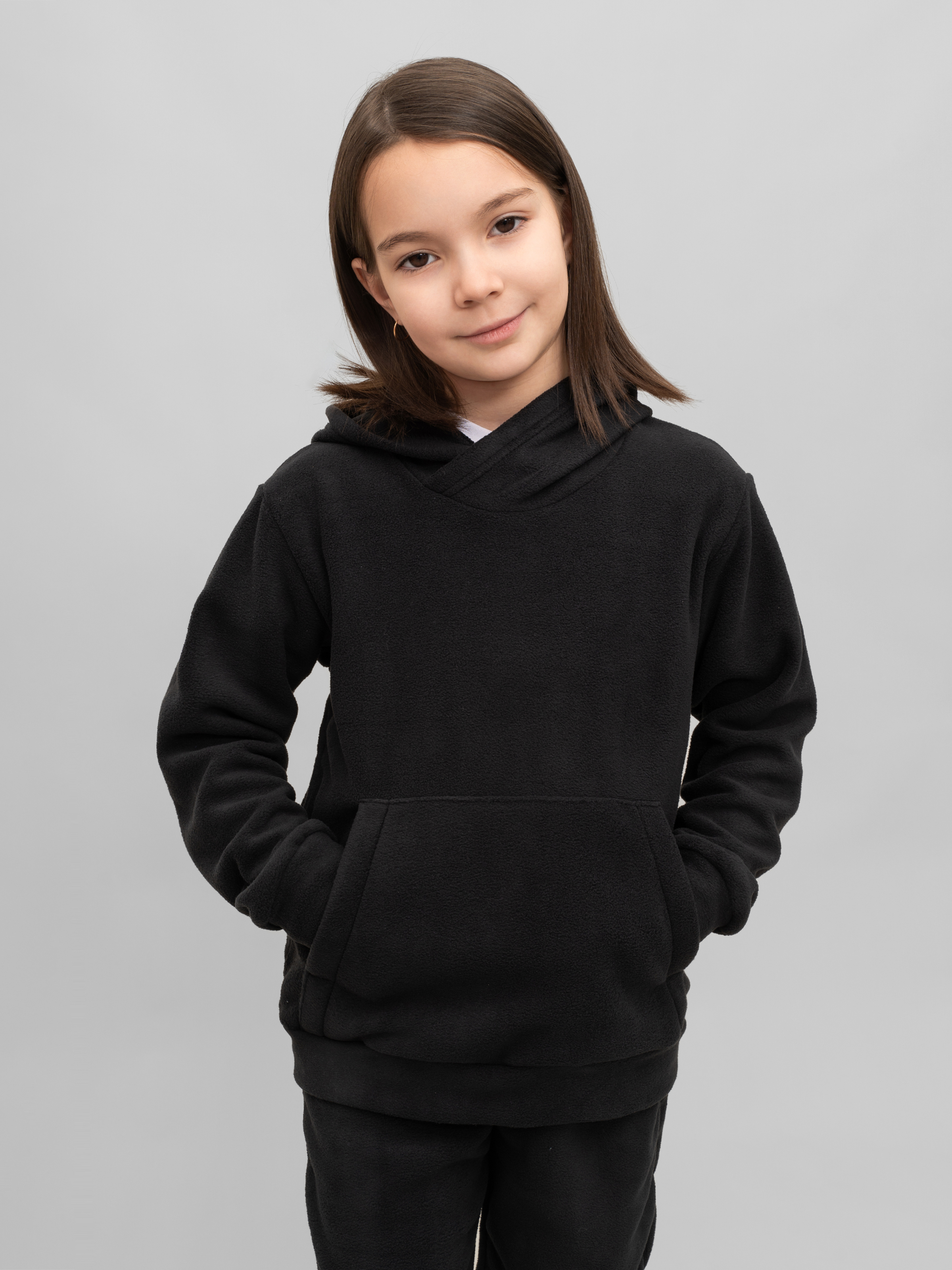 Худи и брюки Утенок 7043г(ш) черный - фото 29