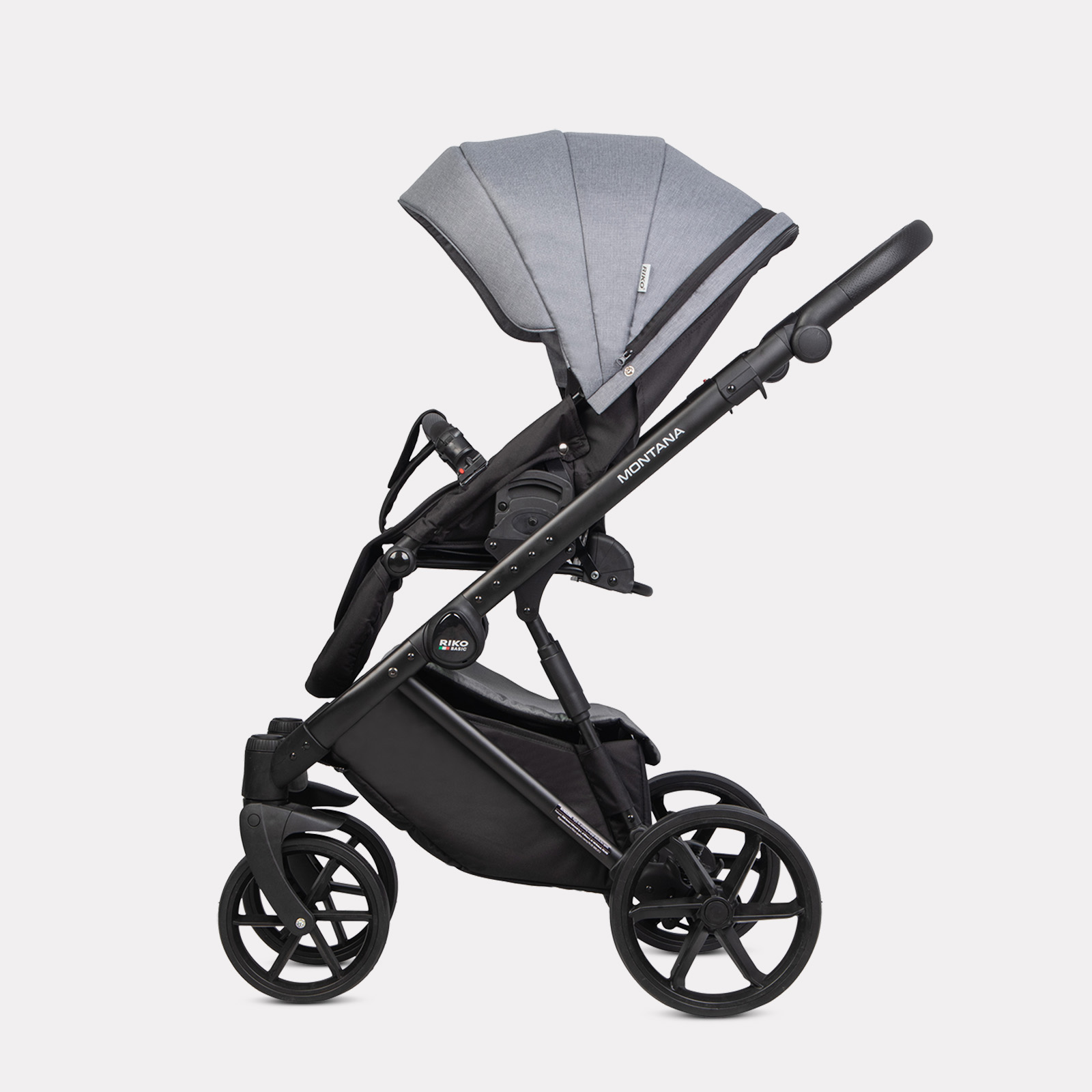 Коляска 2в1 Riko Basic Montana серый - фото 10