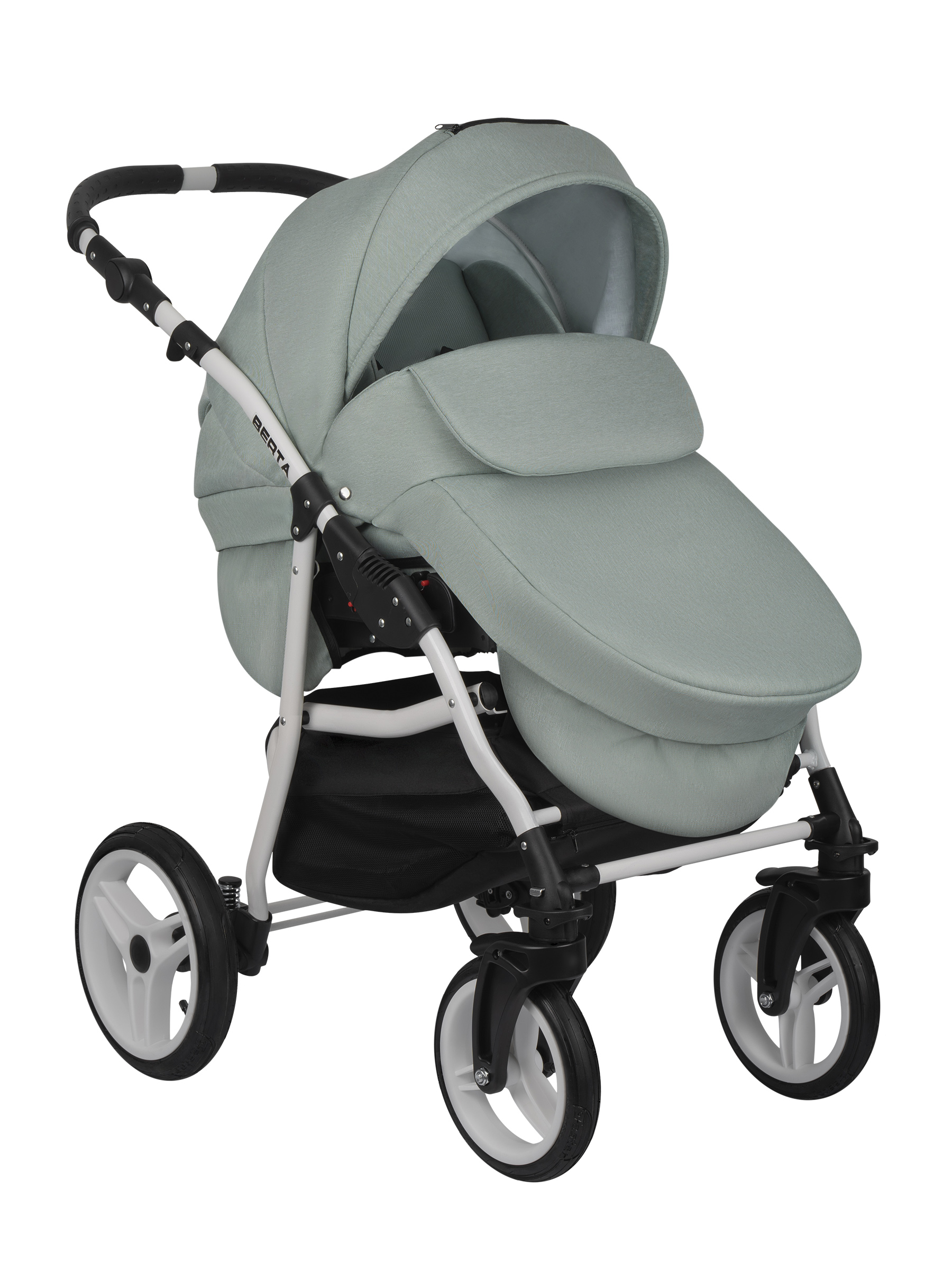 Коляска 3в1 alis Berta 08 светло-зеленый - фото 5
