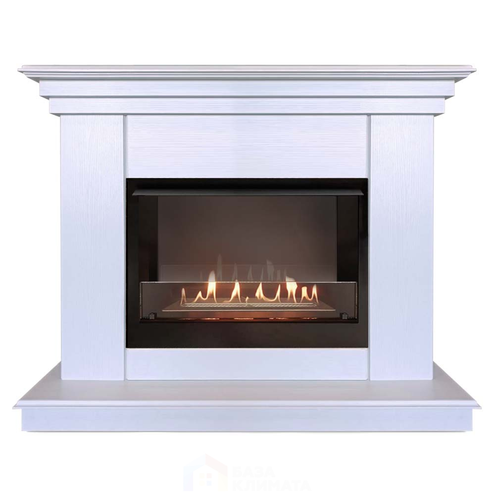 Каминокомплект Хорошие Камины Марс с очагом Firelight BFP/P-2520 белое дерево - фото 1