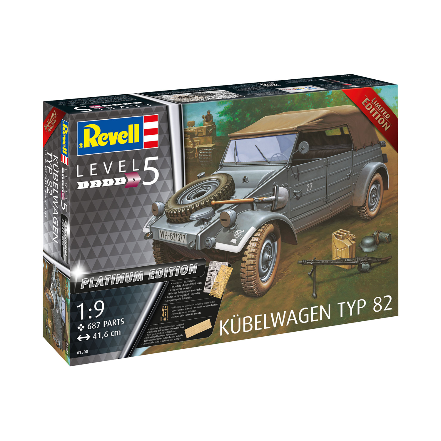 Сборная модель Revell Автомобиль Kubelwagen 03500 - фото 2