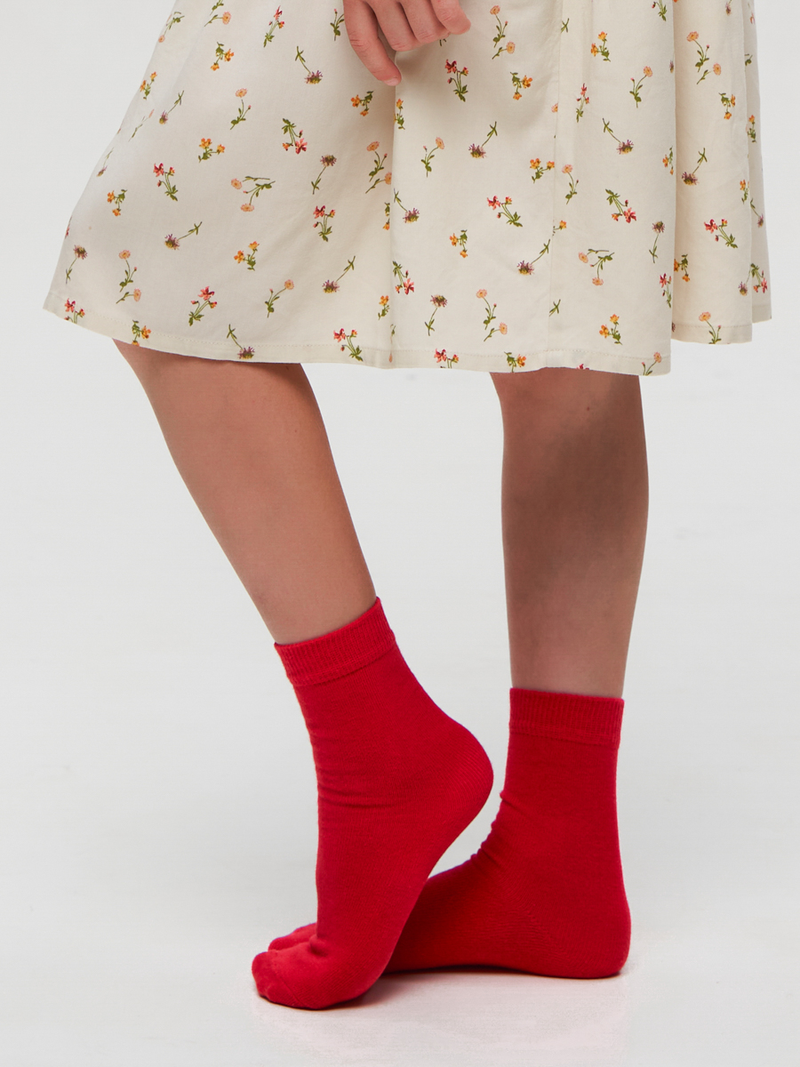 Носки 3 пары Babushka D3красный - фото 5