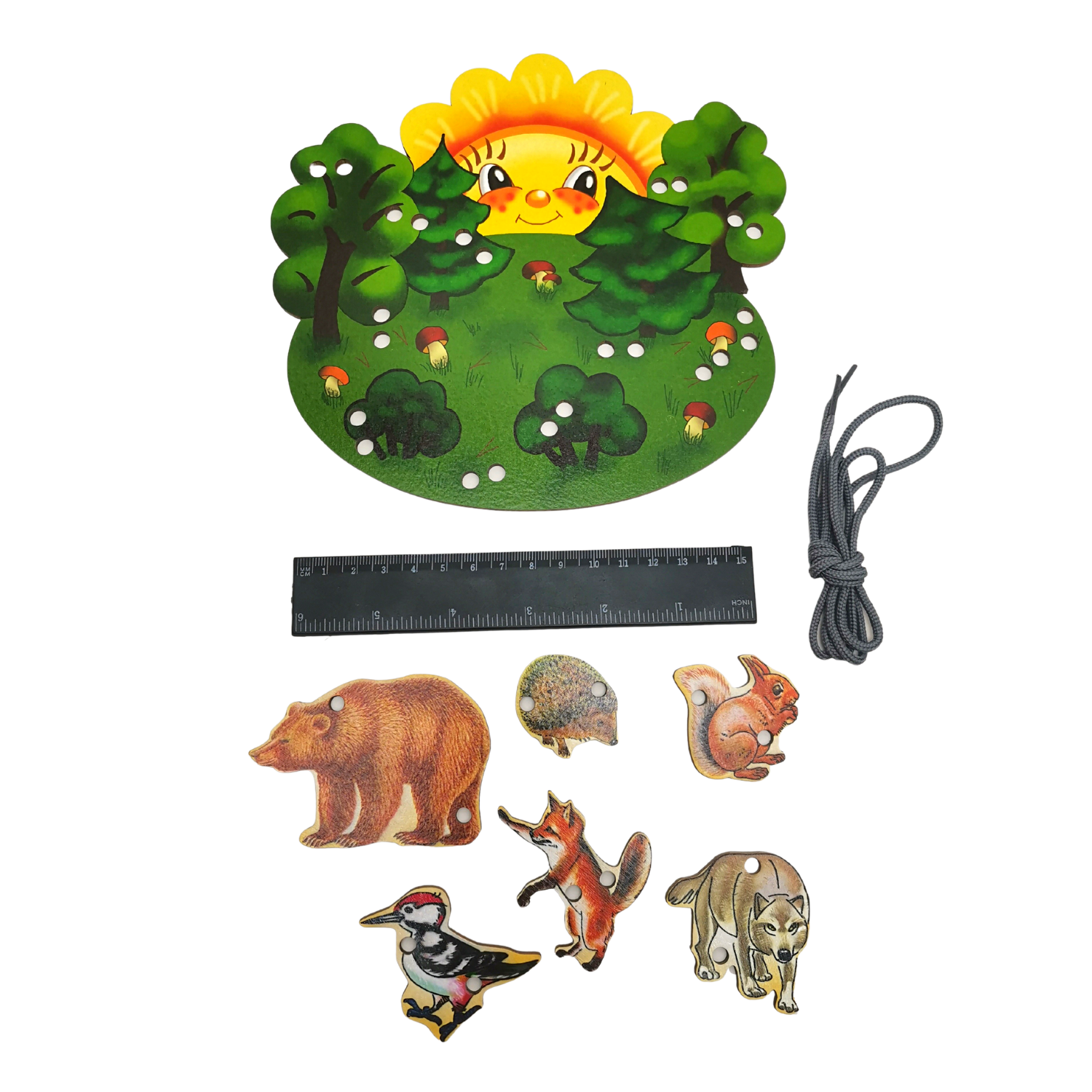 Игрушка Нескучные игры шнуровка В лесу - фото 2