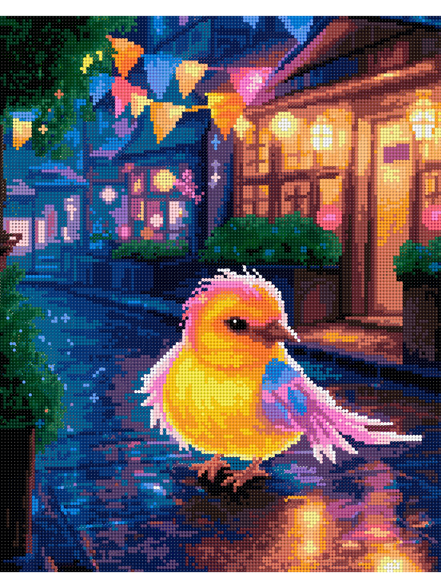 Алмазная мозаика Art on Canvas Птичка на празднике в ассортименте - фото 2