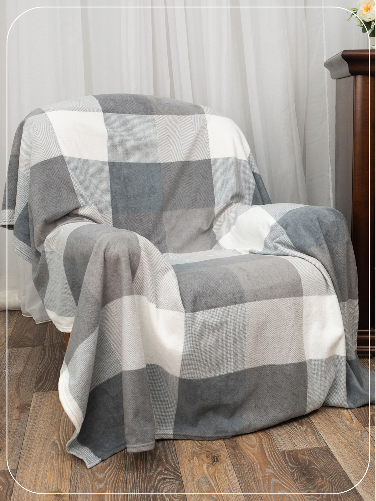 Плед Wellness WPLA222-Элегия 200 x 220 см флис - фото 4