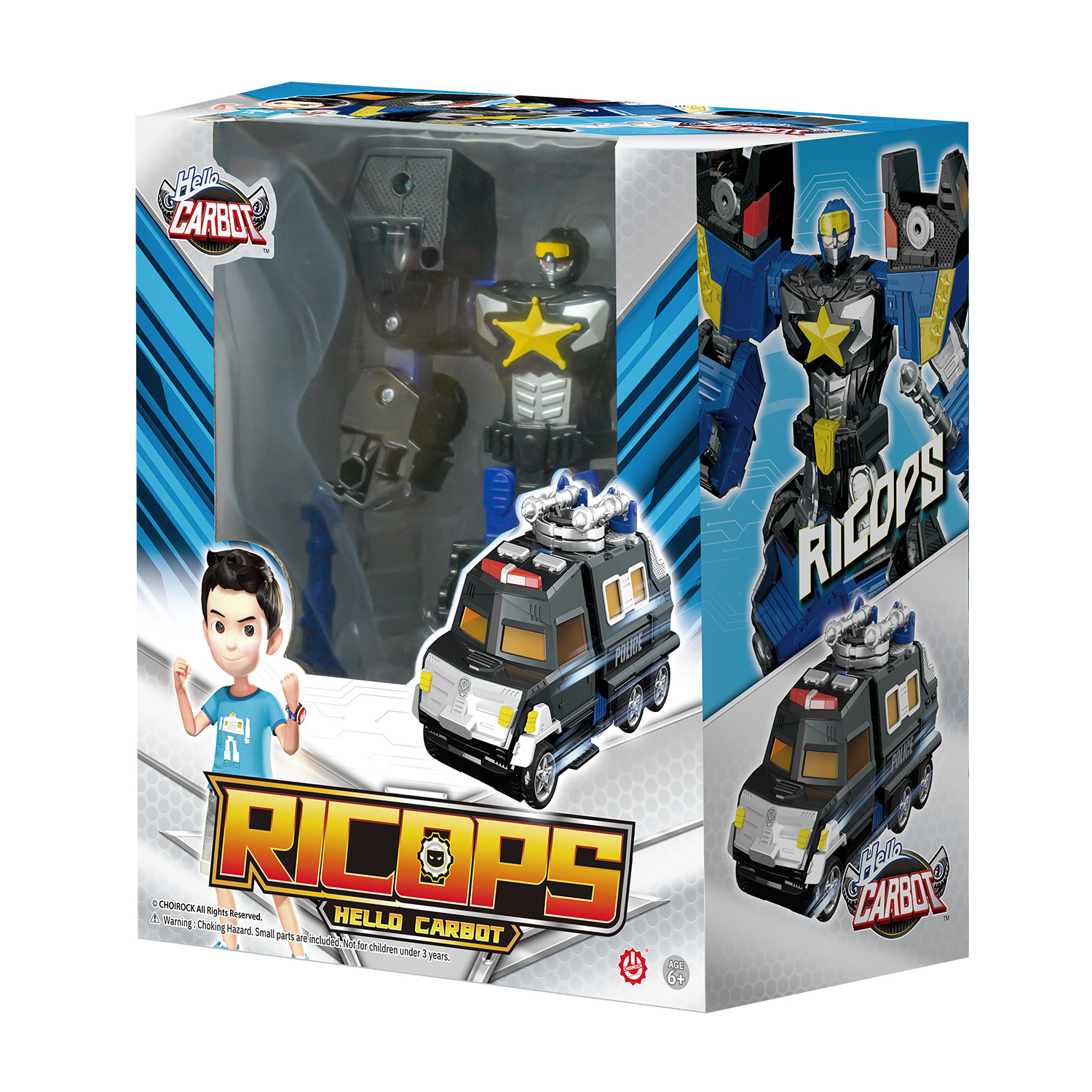 Игровой набор Hello Carbot Трансформер Ricops 16 см S7 - фото 14