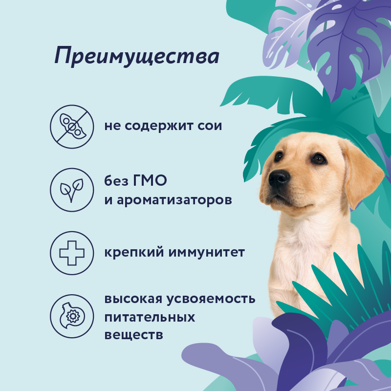 Консервы для щенков Florida Индейка с клюквой 400г - фото 7