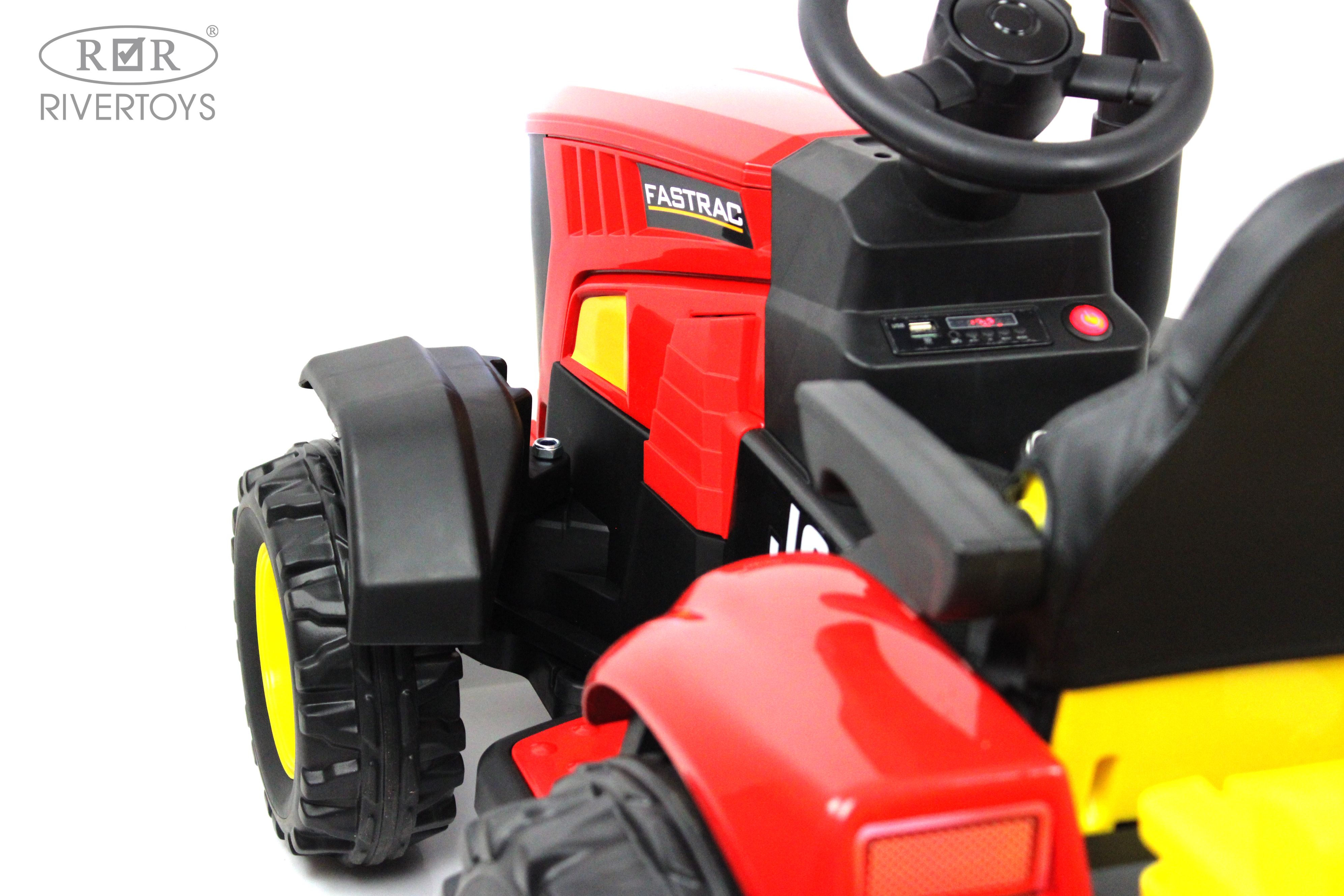 Электромобиль RIVERTOYS O555OO-RED С пультом ДУ - фото 6