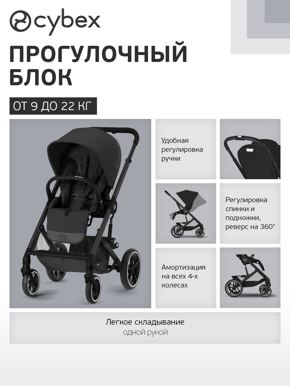 Коляска 3в1 Cybex Balios S Lux 3в1 2025 черный - фото 3