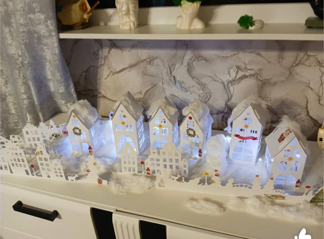 Новогодний декор HappyLine Бумажная гирлянда - фото 28